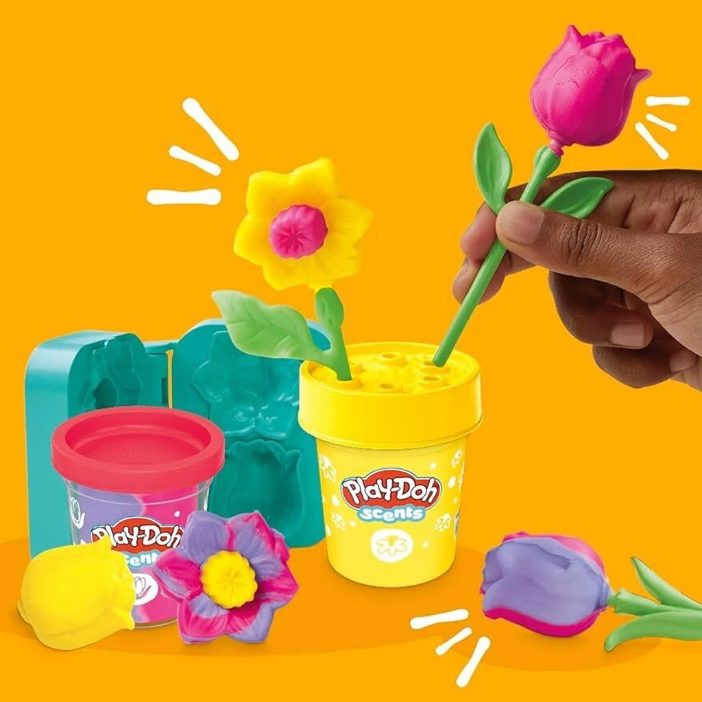 Play-Doh: Kleine Blumen – Tulpen und Narzissen Knetset – Hasbro kép 2
