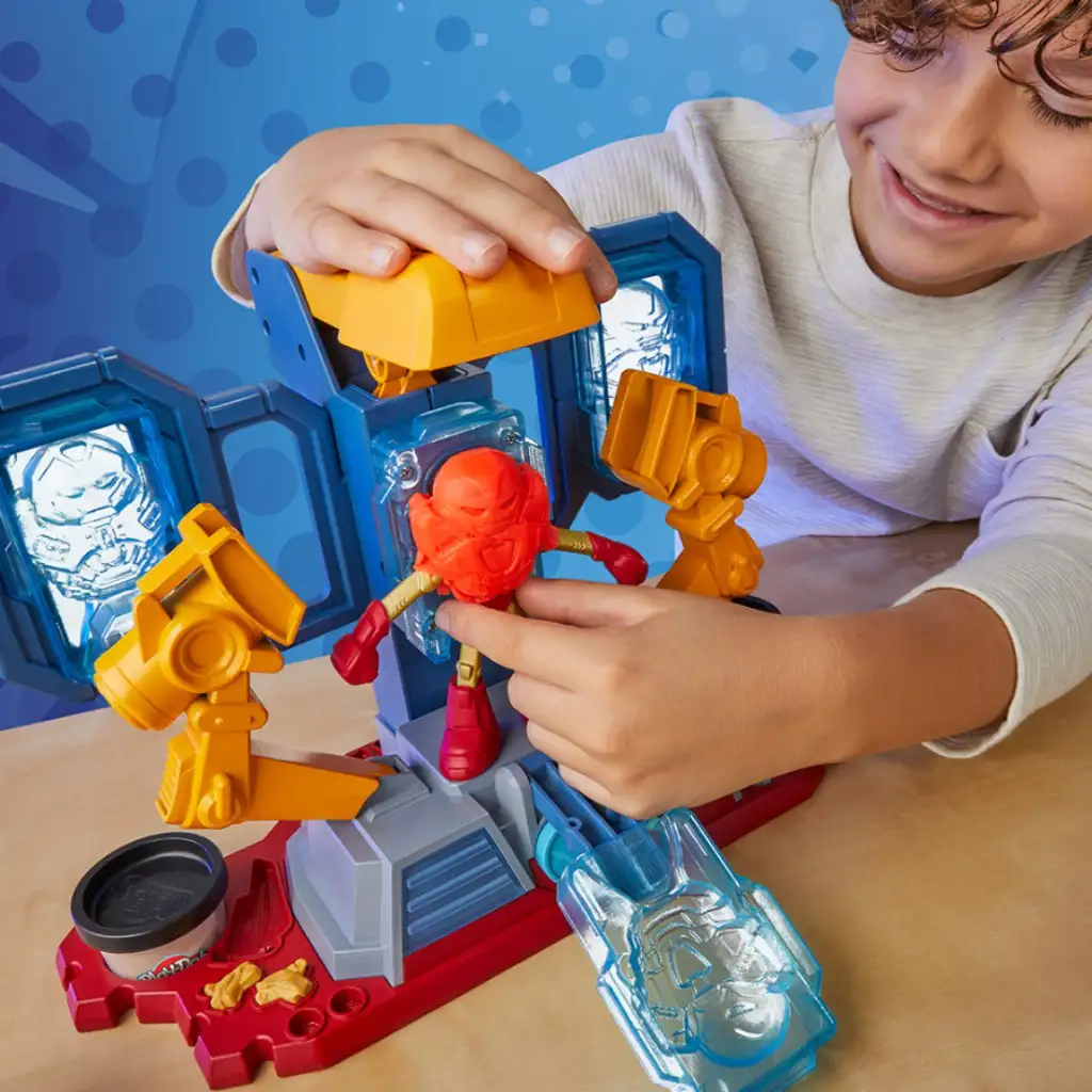 Play-Doh Marvel: Avengers Iron Man Rüstungswerkstatt mit Licht und Sound - Hasbro