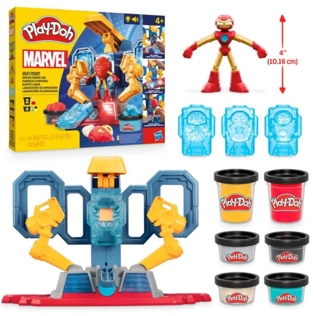 Play-Doh Marvel: Avengers Iron Man Rüstungswerkstatt mit Licht und Sound - Hasbro kép 2