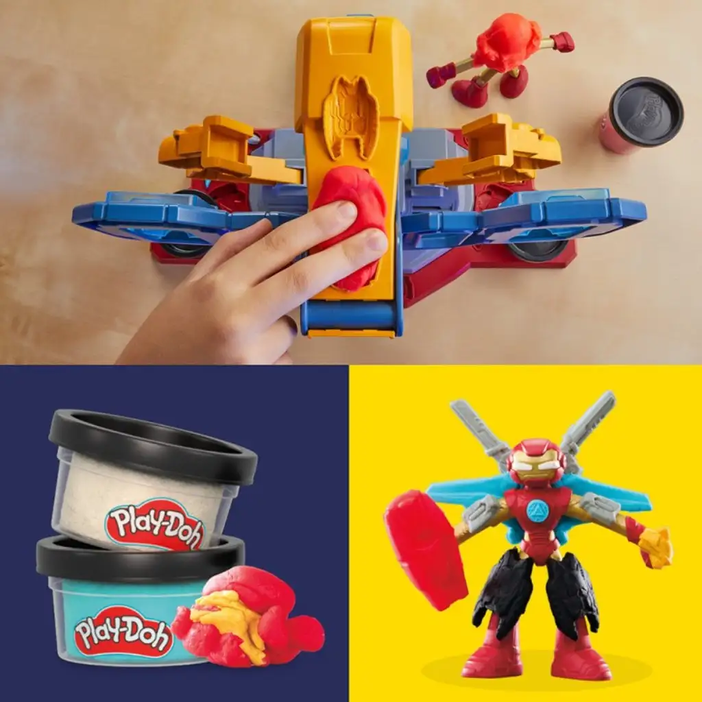 Play-Doh Marvel: Avengers Iron Man Rüstungswerkstatt mit Licht und Sound - Hasbro kép 3