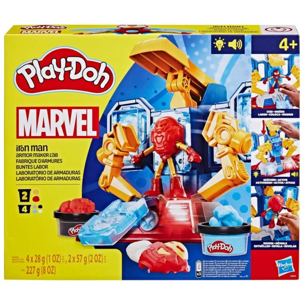 Play-Doh Marvel: Avengers Iron Man Rüstungswerkstatt mit Licht und Sound - Hasbro kép 4