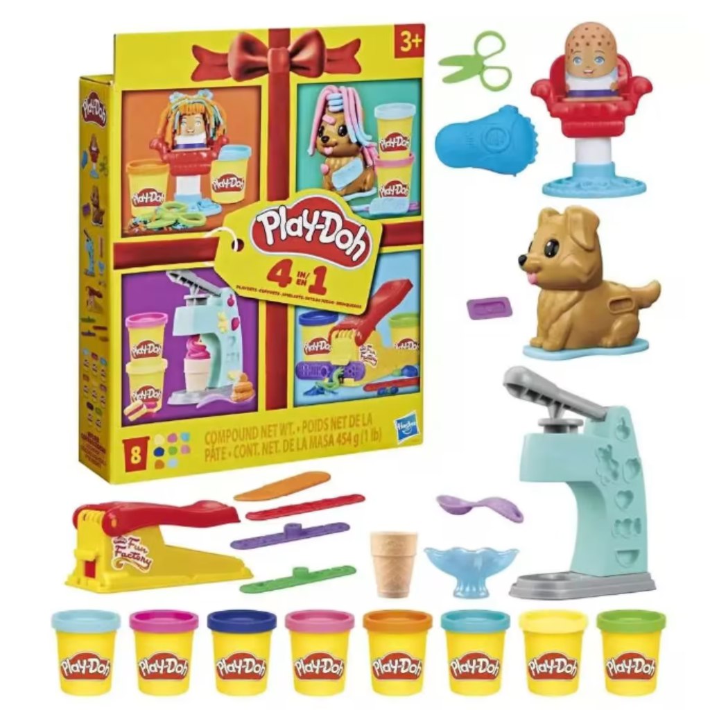 Play-Doh: Mini-Bundle 4-in-1 klassisches Knet-Set – Hasbro