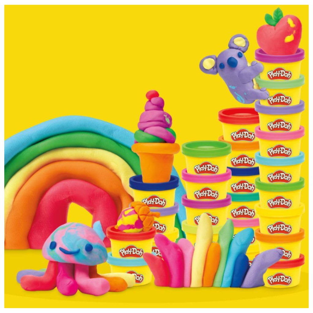 Play-Doh Regenbogen-Party 50-teiliges Knetset - Hasbro kép 3