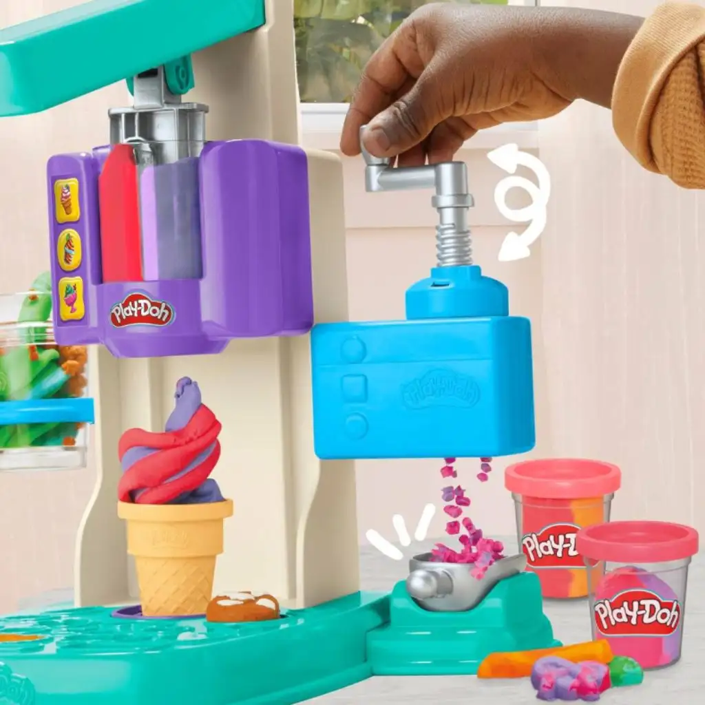Play-Doh: Regenbogendreher Eiskremmacher Knetset - Hasbro kép 3