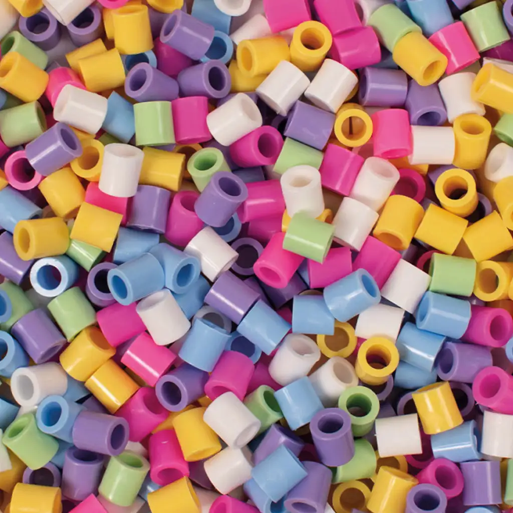 PlayBox: 9 mm XL MAXI Pastellfarbene Bügelperlen 1000er Packung kép 2