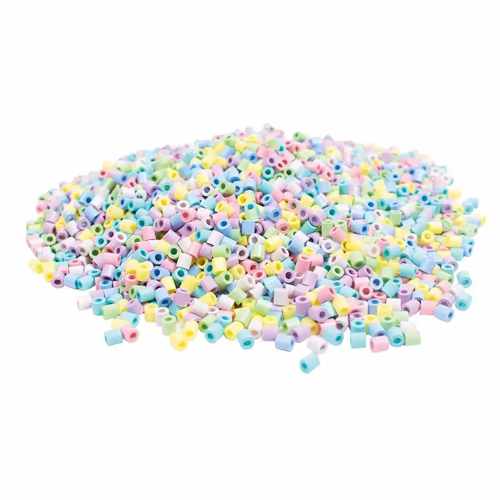 PlayBox: 5mm MIDI pastellfarbene Bügelperlen im Eimer, 5.000 Stück Packung kép 3