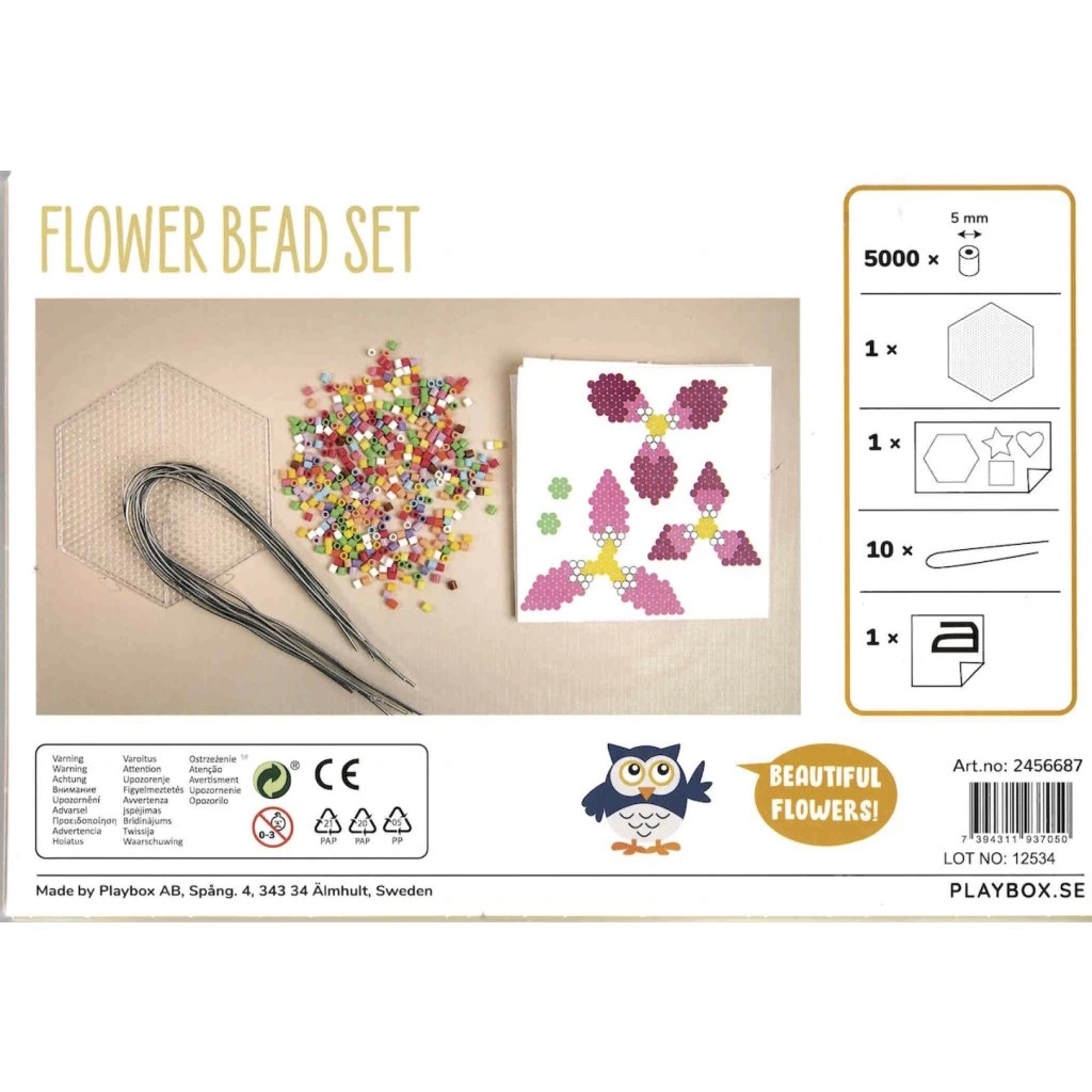 PlayBox: 5-mm MIDI bügelbare Perlen Blumen 5000er-Set kép 2