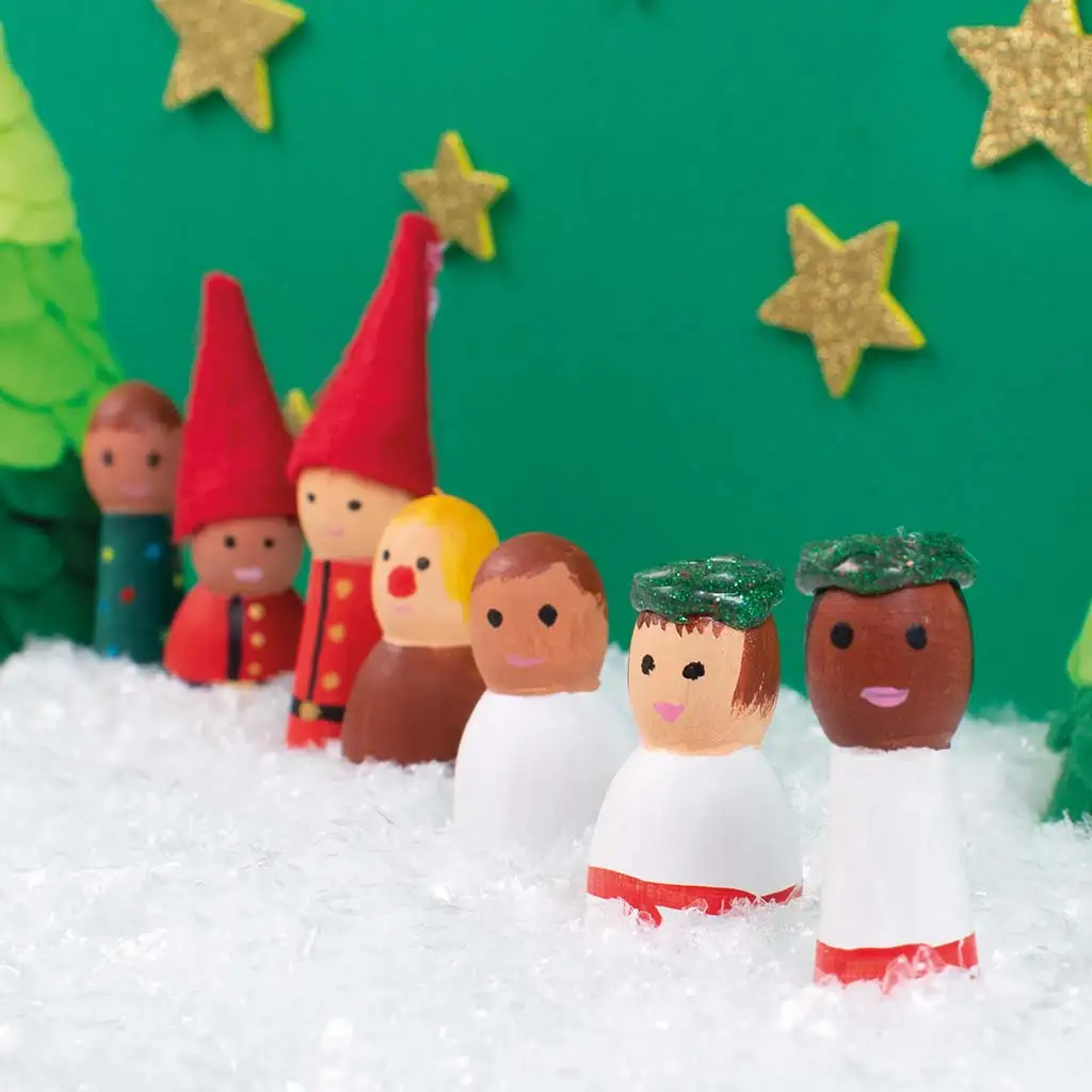 PlayBox: Naturholzfiguren 40x47mm 50er-Pack kép 2