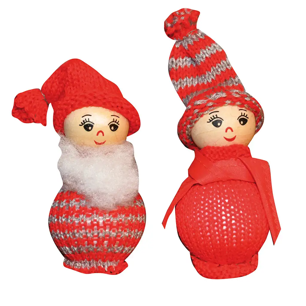 PlayBox: Holzkugeln mit verschiedenen Gesichtern, 30 mm Durchmesser, 20 Stück kép 2