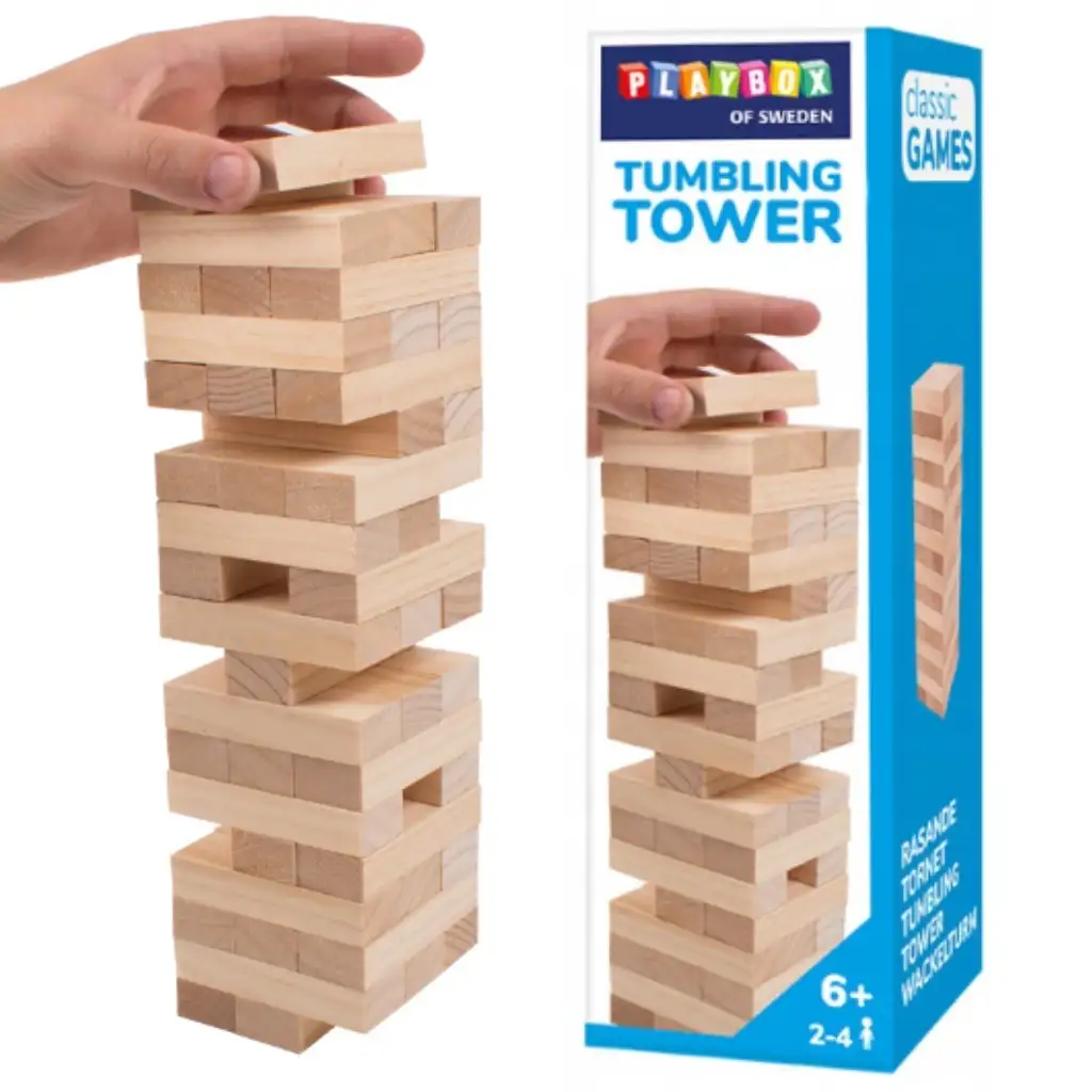 PlayBox: Geschicklichkeitsspiel aus Holz Jenga