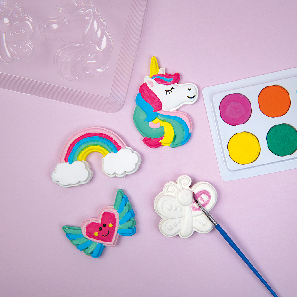 PlayBox: Einhorn-Kühlschrankmagnet-Gipsabdruck-Set kép 4