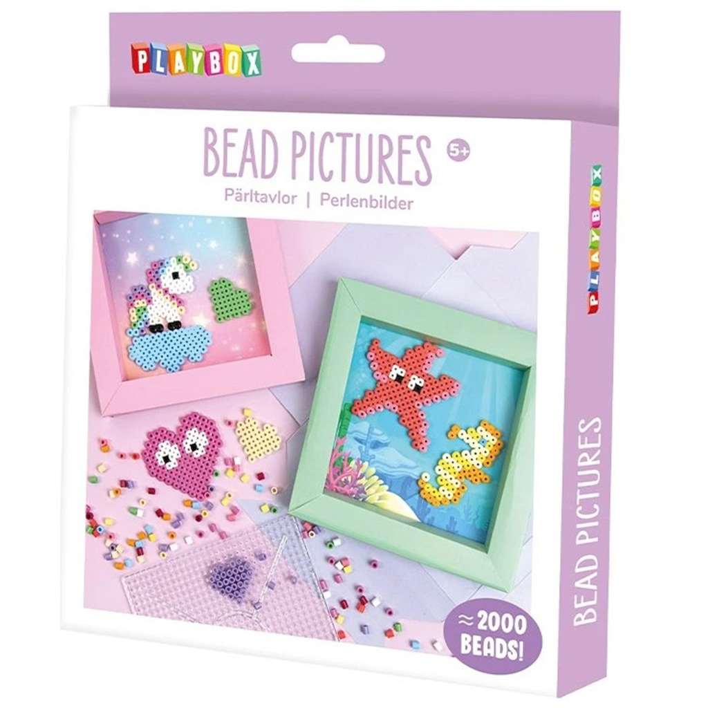 PlayBox: Kreatives Set zur Herstellung von Bügelperlenbildern - Einhorn