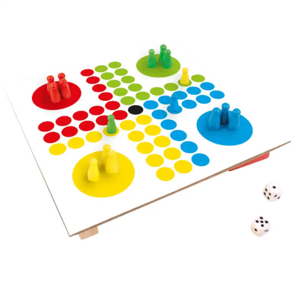 PlayBox: Klassisches "Mensch ärgere dich nicht" Brettspiel kép 2