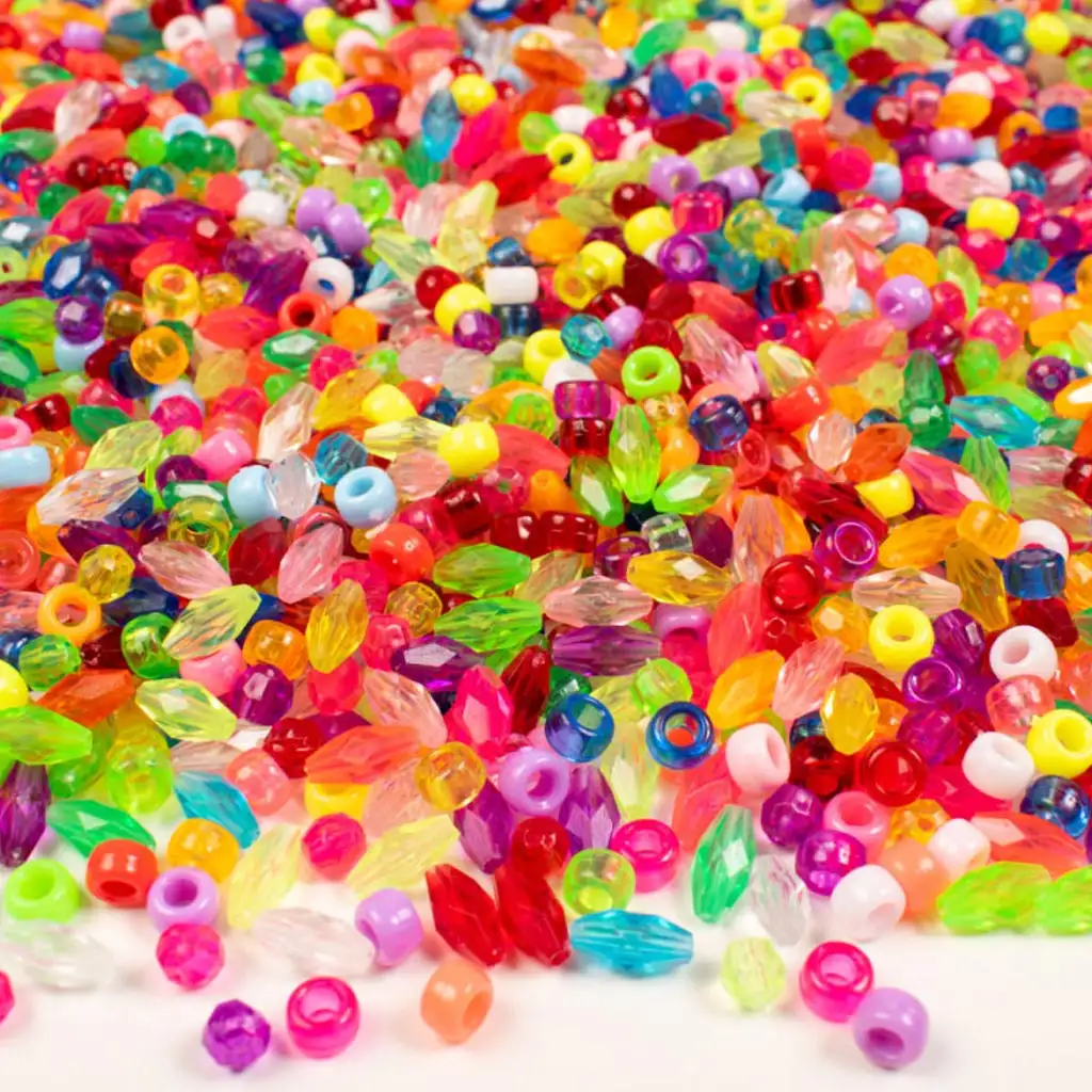 PlayBox: Bunte Perlen in verschiedenen Formen, 5300 Stück Packung kép 2