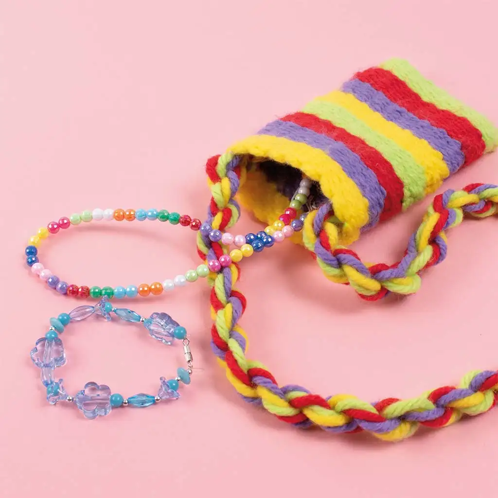 PlayBox: Komplettes Webset mit Garnen und quadratischem Webrahmen kép 2