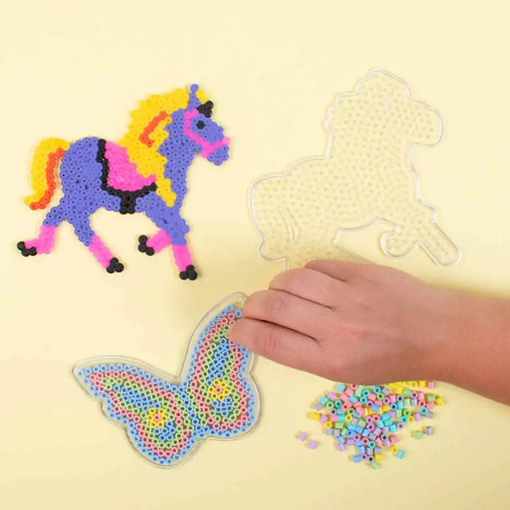 PlayBox: 5mm MIDI Bügelperlen Basis Schmetterling und Pferd kép 2