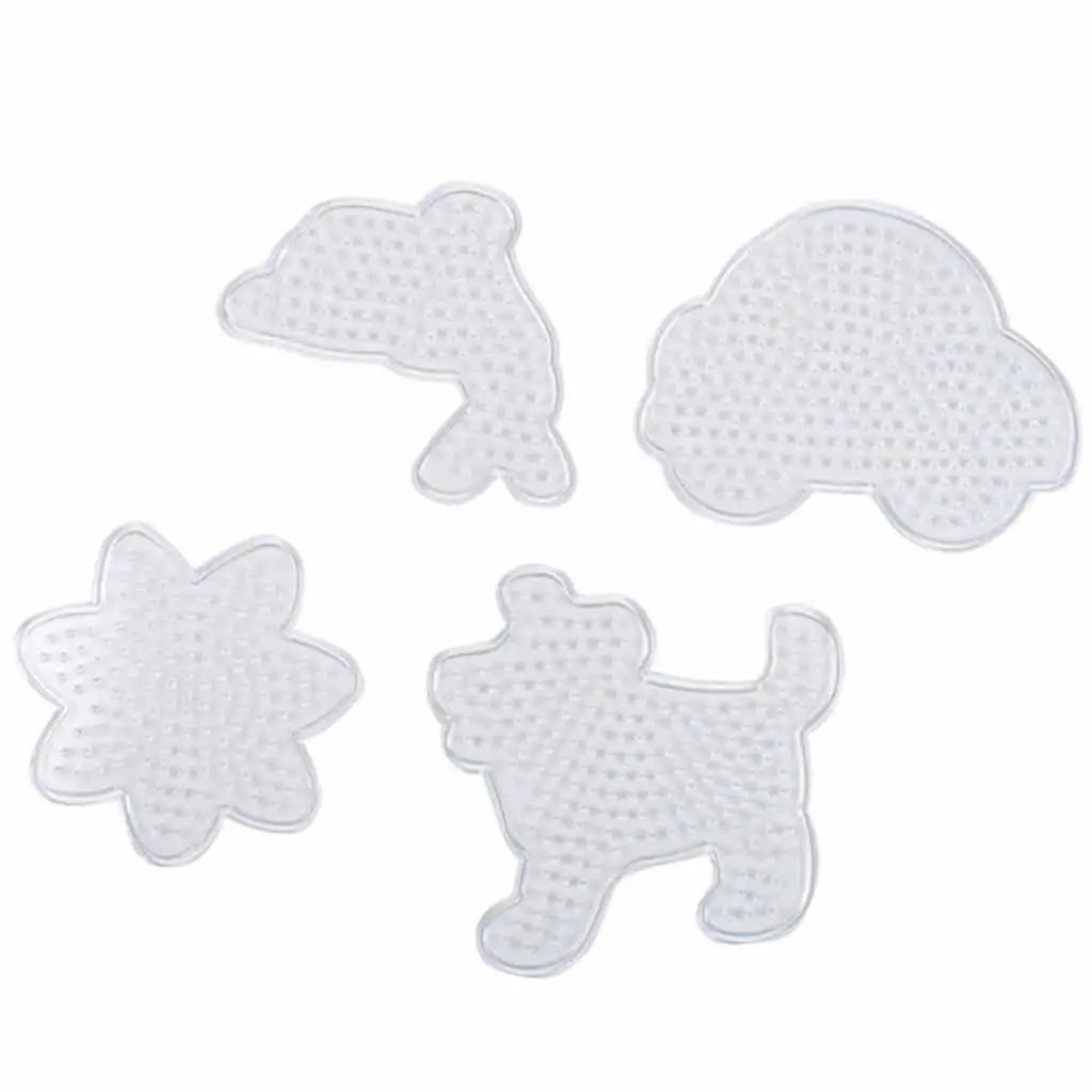 PlayBox: 5mm MIDI bügelperlen Basis - Hund, Auto, Fisch, Blume 4er-Pack kép 2