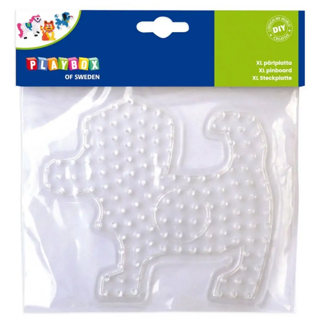 Playbox: XL bügelperlen Grundplatte – 1 Stück (Katze, Hund oder Pferd Form) kép 2