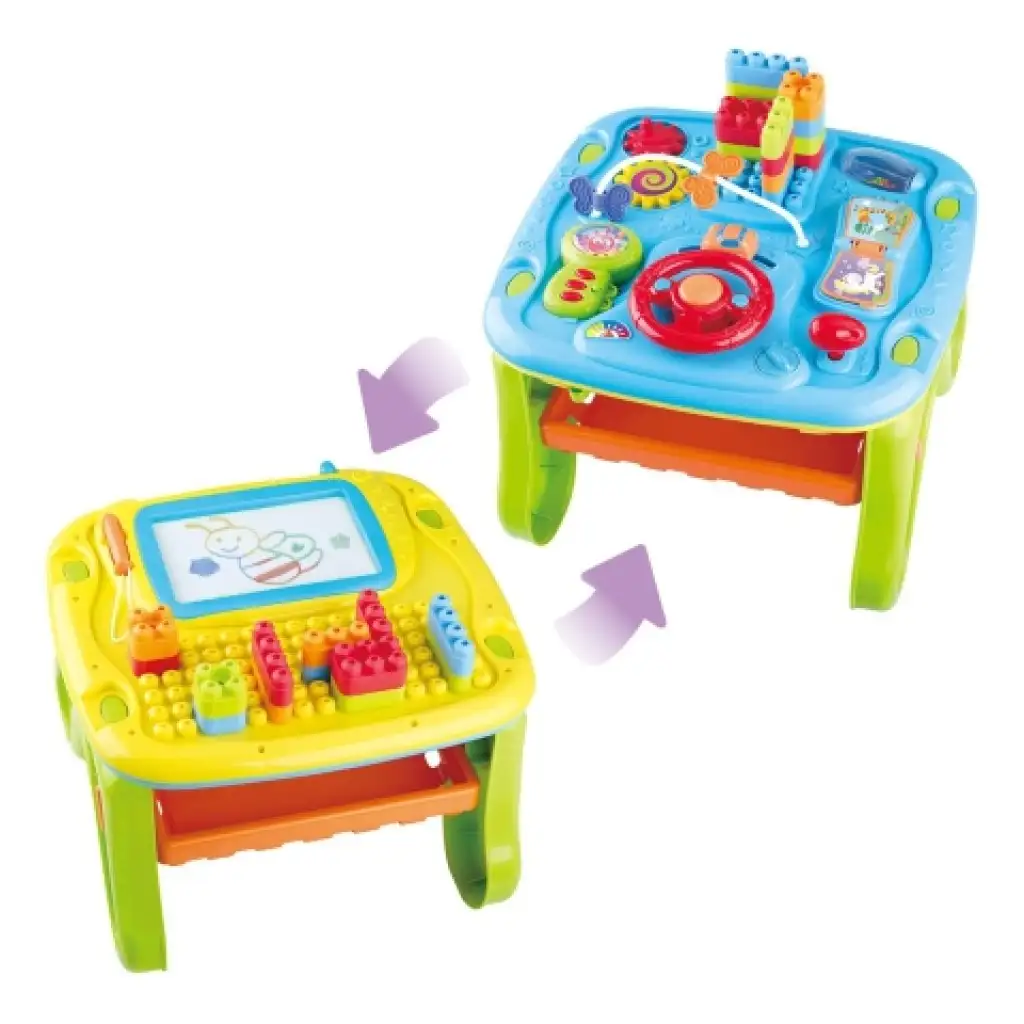 Playgo: All In One zweiseitiger Aktivitätstisch mit Funktionen kép 2