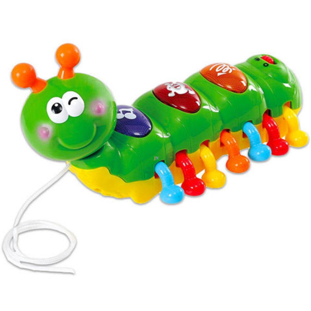 Playgo: Ziehbare musikalische Baby-Raupe kép 2