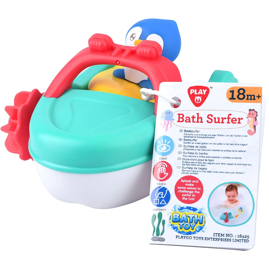 Playgo: Motorboot-Pinguin-Badespielzeug kép 2