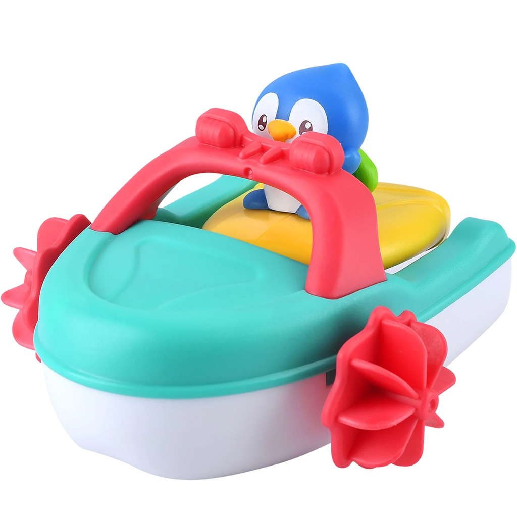 Playgo: Motorboot-Pinguin-Badespielzeug