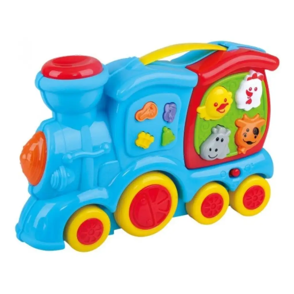 Playgo: Fröhlicher Baby-Zug mit Tieren, Geräuschen und Musik kép 2