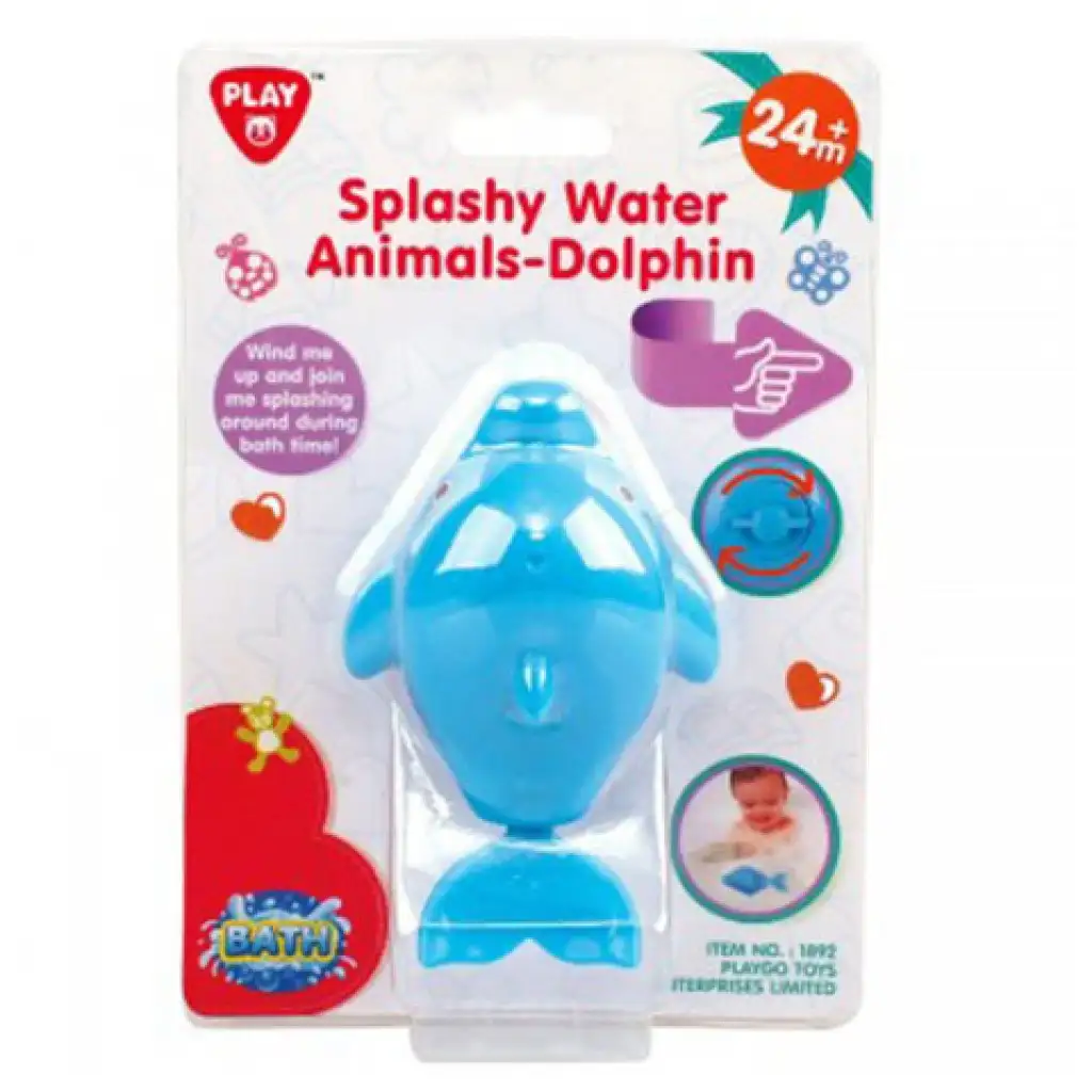 Playgo: Mosolygós delfin fürdőjáték kép 1