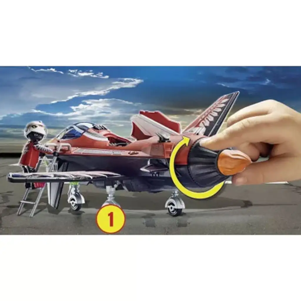 Playmobil: Air Stuntshow - "Sas" sugárhajtású gép (70832) kép 3