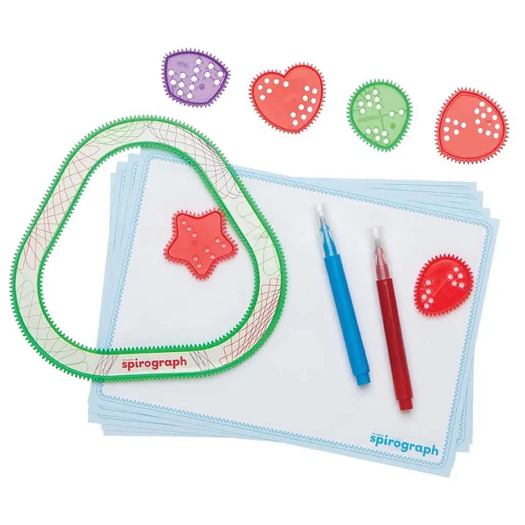 Spirograph: FUN Shapes Spirograph - Unterhaltsame Formen 10-teiliges Kreativ-Set kép 2