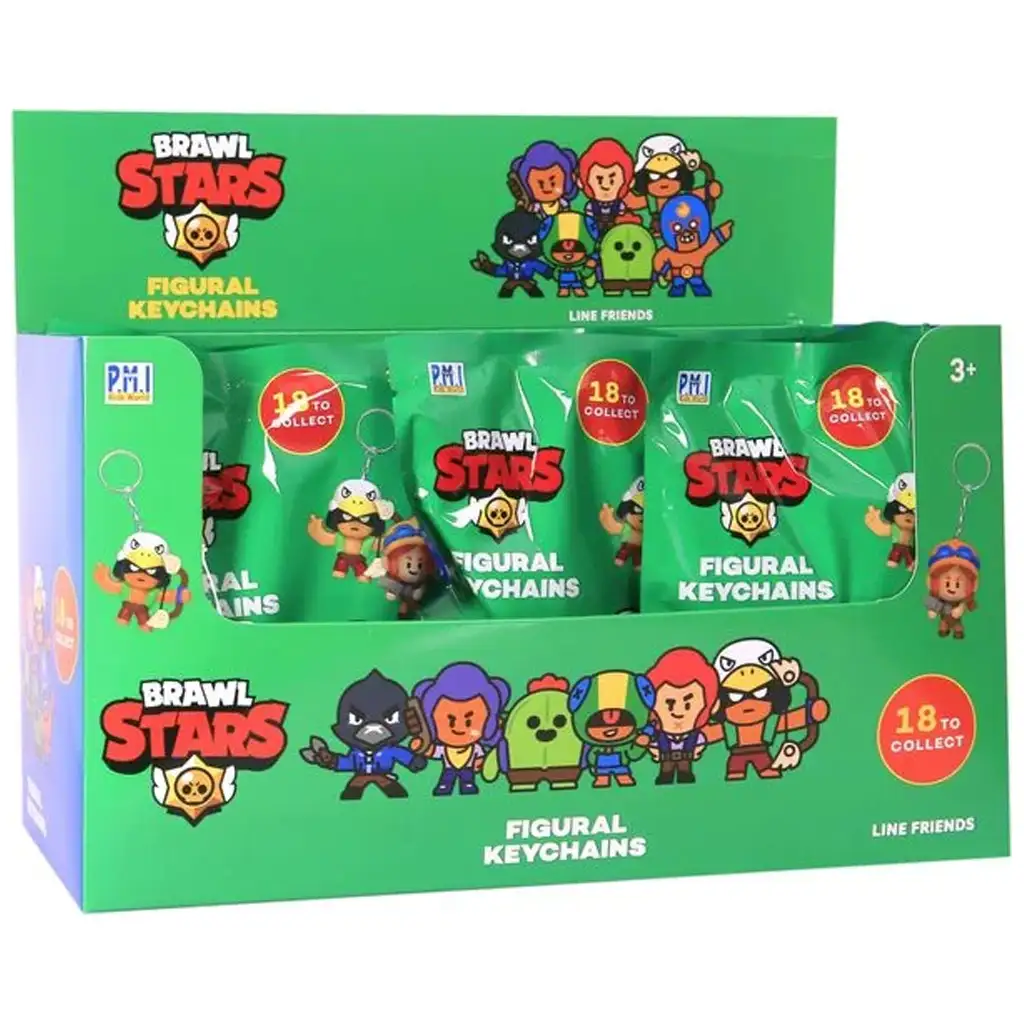 Brawl Stars sammelbare Überraschungs-Schlüsselanhänger Figur 1 Stk.