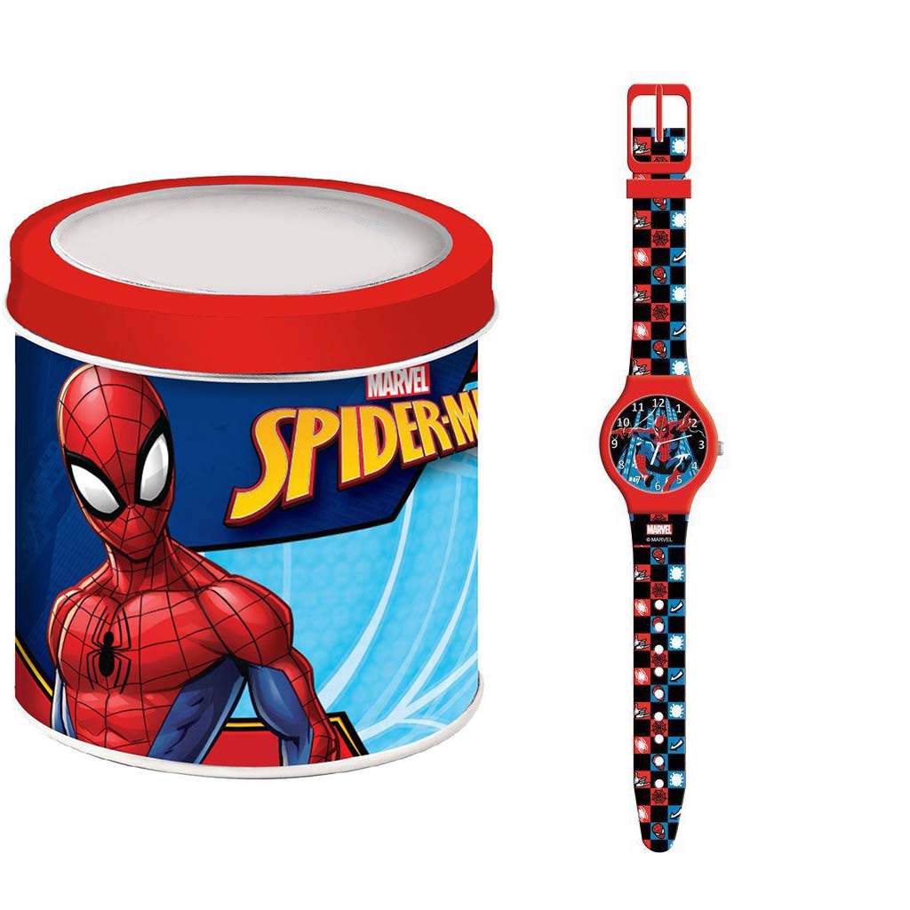Luna: Spider-Man Analog-Armbanduhr in Metalldose