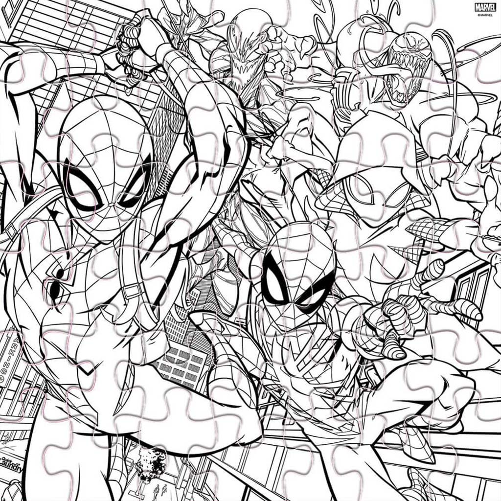 Luna: Spider-Man 42-teiliges ausmalbares Puzzle kép 3