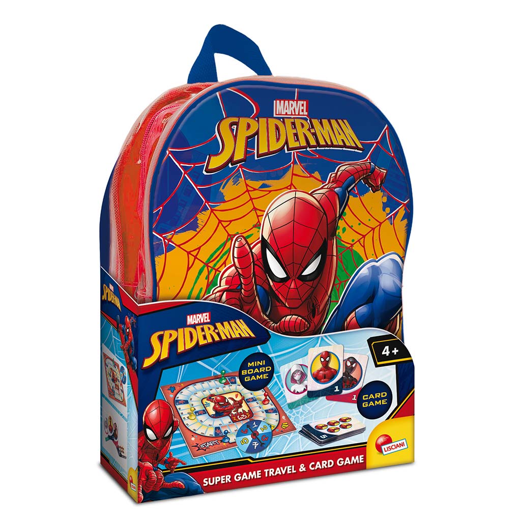 Spiderman Brettspiel im Rucksack – Lisciani