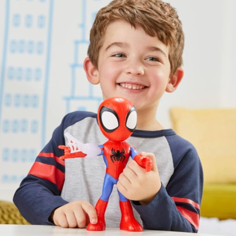 Spider-Man: Spidey und seine fantastischen Freunde Spidey Spielfigur mit Zubehör 23cm - Hasbro kép 3