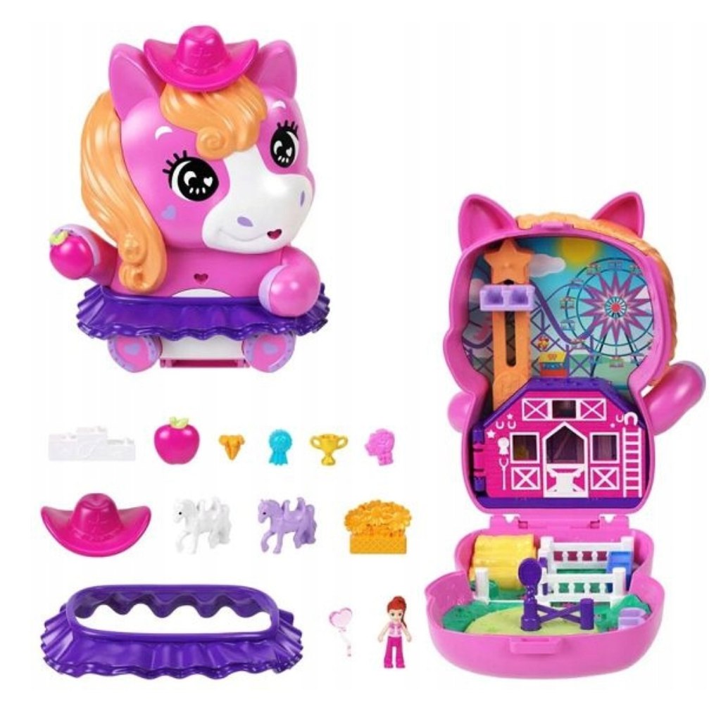 Polly Pocket: Mittleres Pony-Set - Mattel kép 2