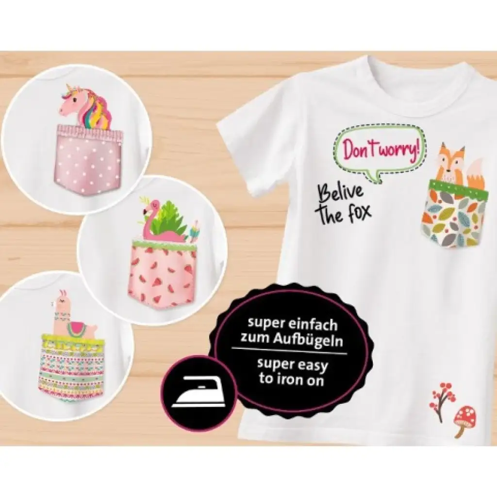 LENA: Peppe dein T-Shirt auf! - Kreatives T-Shirt-Dekorationsset mit Taschen kép 2