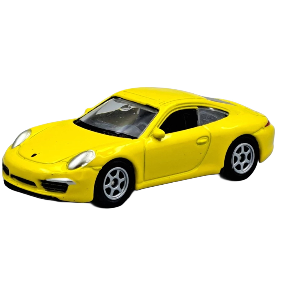 Welly: Porsche 911 (991) Carrera S gelbes Metallmodellauto 1/64 kép 2