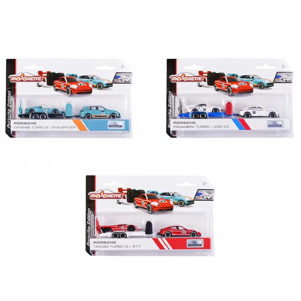 Majorette: Porsche autók utánfutóval többféle változatban - Simba Toys kép 1