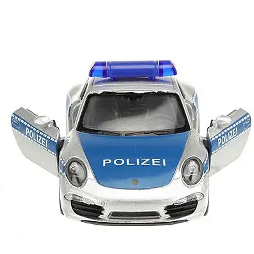Welly: Porsche 911 rendőrségi fém kisautó modell 11cm kép 2