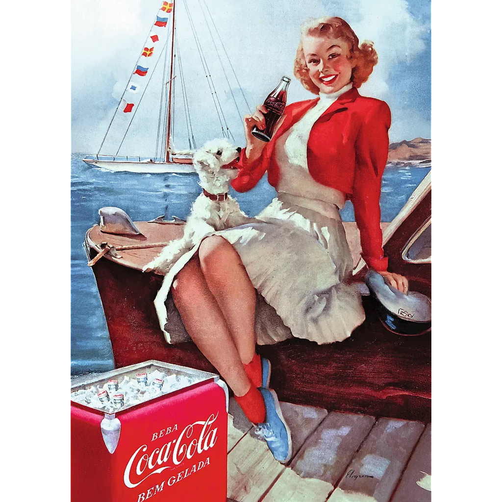 Coca-Cola Strandpause 1000-teiliges Premium Plus Quality Puzzle – Trefl kép 2