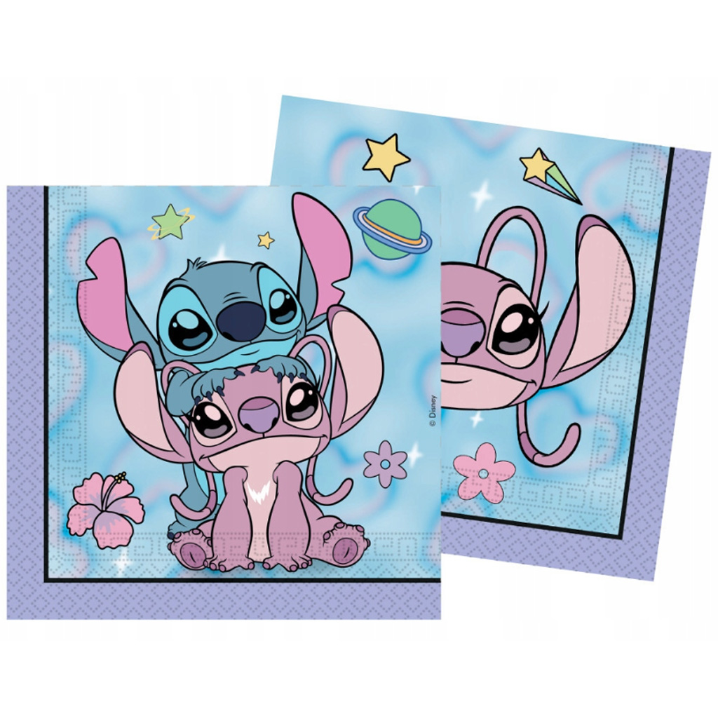 Disney Stitch és Angel 20db-os 2 rétegű papírszalvéta csomag kép 1