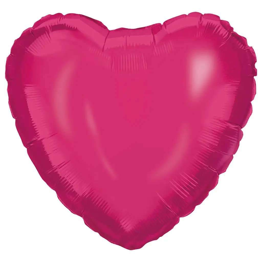 Herzförmiger Folienballon – Fuchsia 46cm