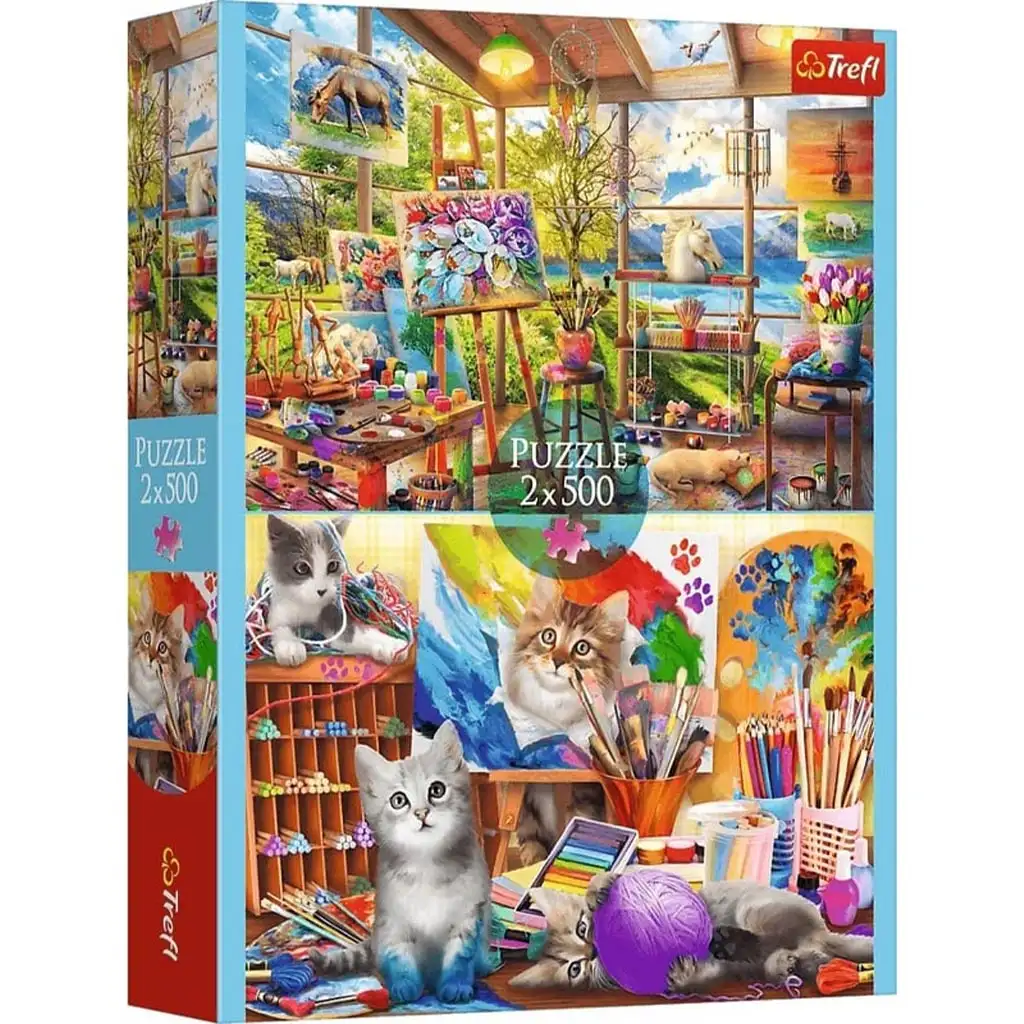 Die Kunst der Malerei 2x500-teilige Puzzle - Trefl