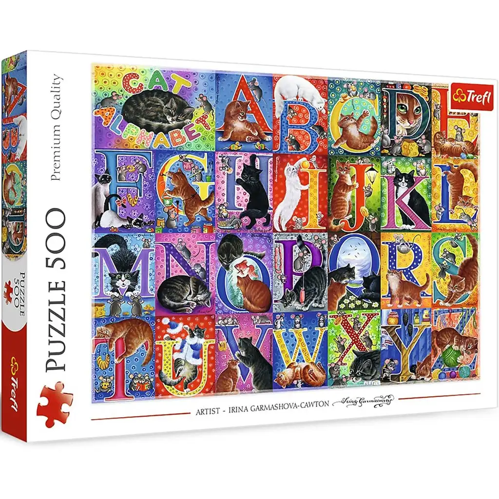 Katzen-ABC 500-teiliges Puzzle - Trefl