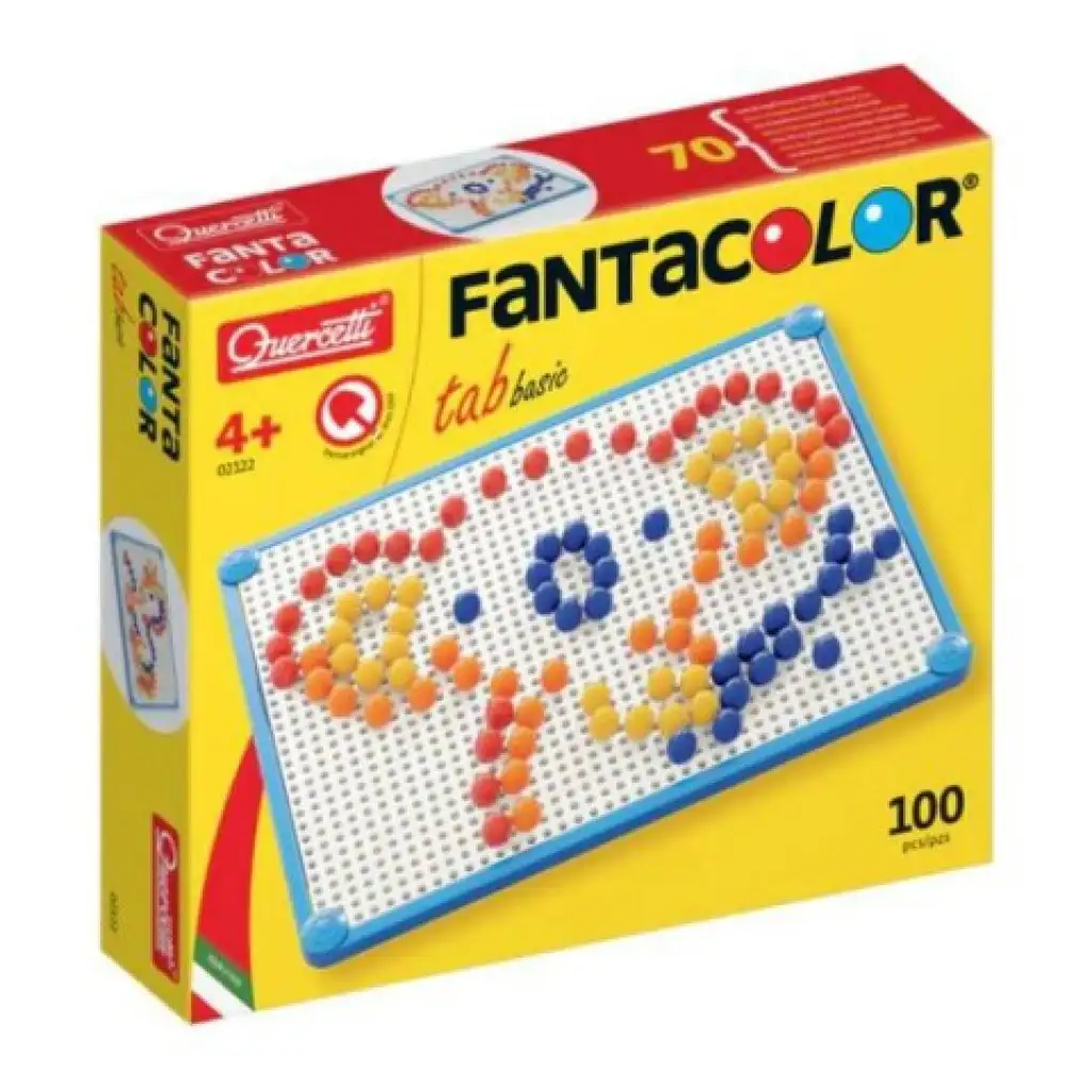 Quercetti: 100-teiliges Steckmosaik-Set