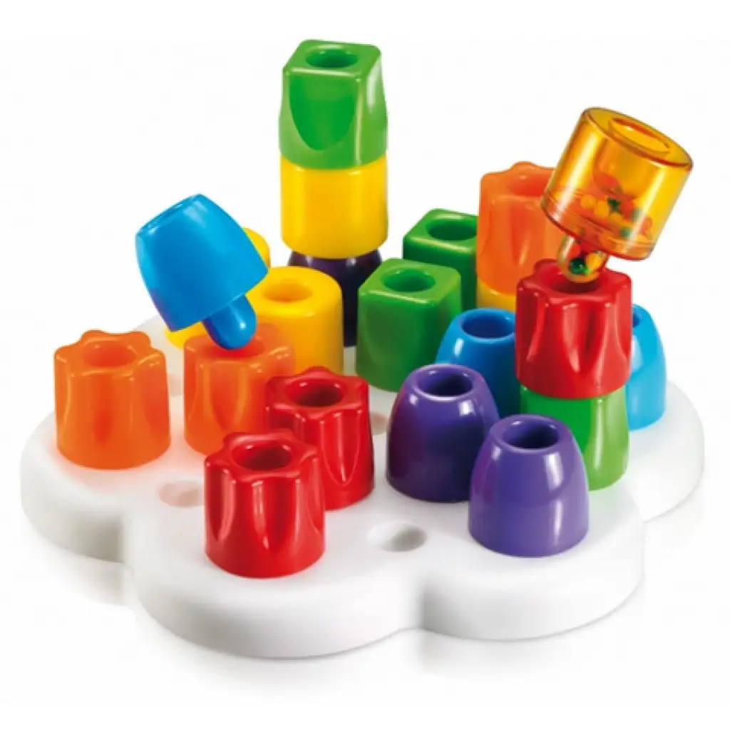 Quercetti: 21-teiliges Steckspiel-Set für Kleinkinder kép 2