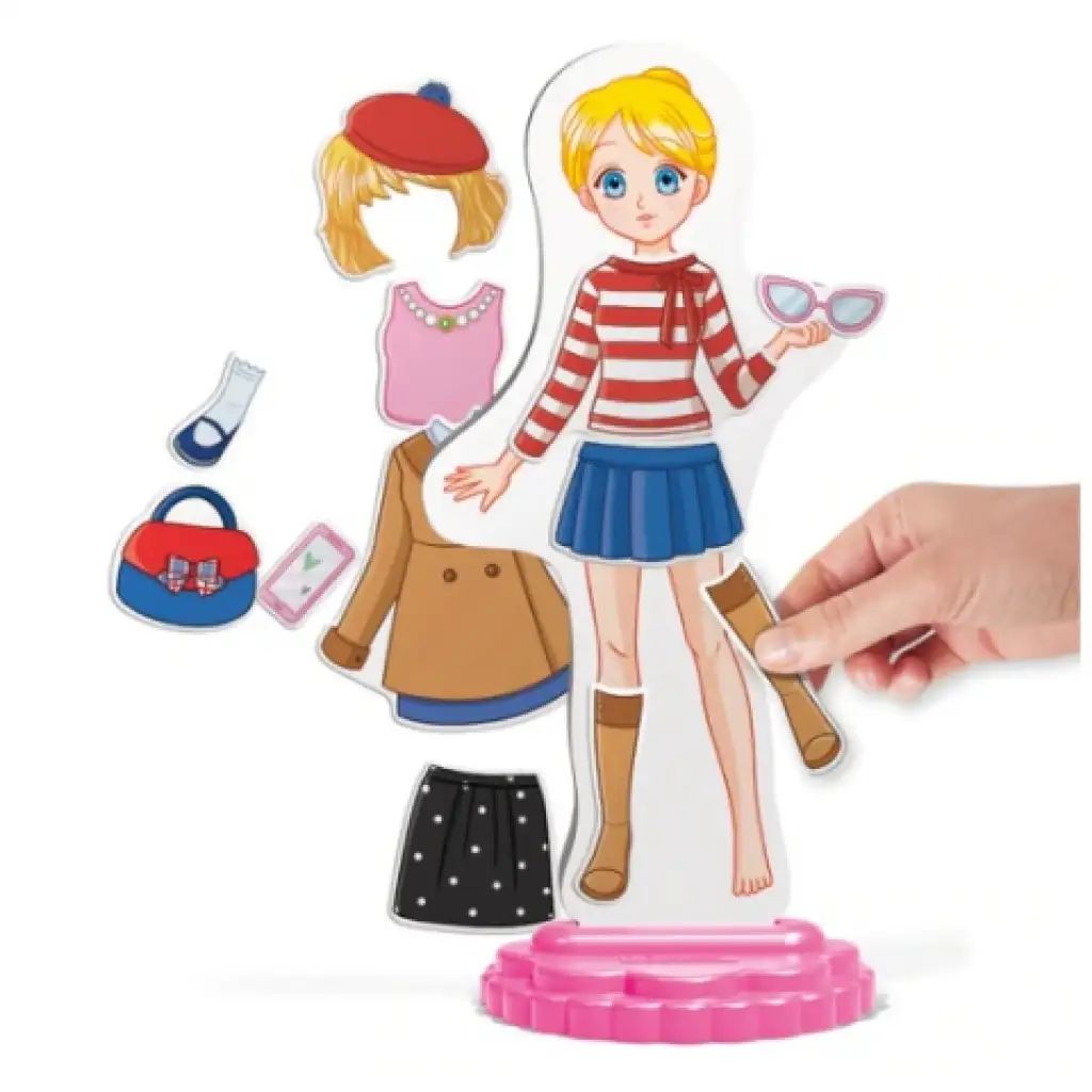 Quercetti: Magnetisches Anziehpuppenspiel - Anna kép 4