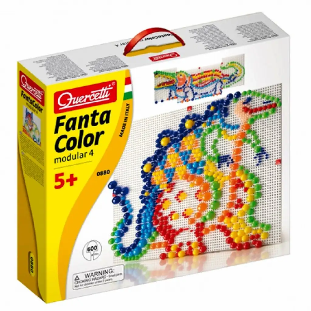 Quercetti: Dinosaurier-Peg-Set mit 600 Stück