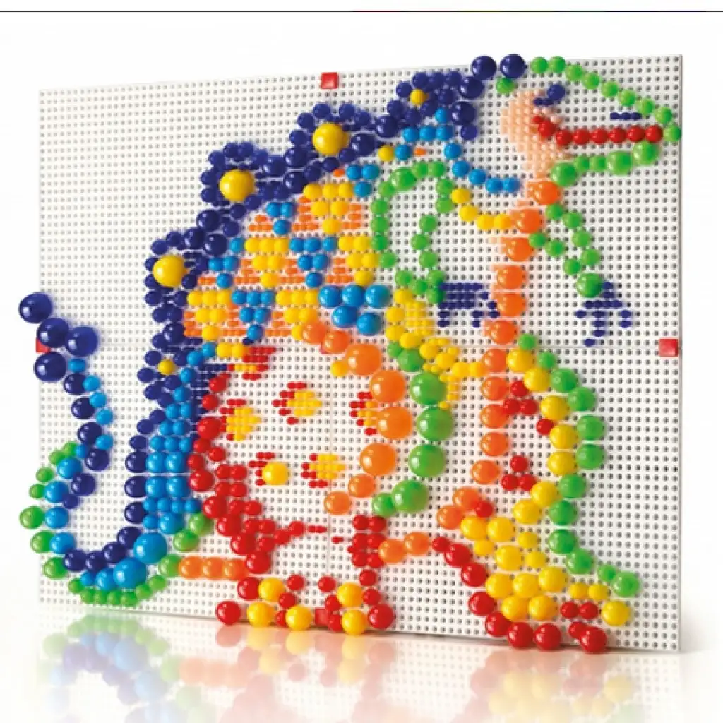 Quercetti: Dinosaurier-Peg-Set mit 600 Stück kép 2